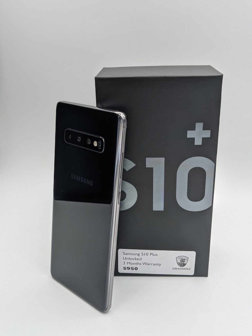 Samsung Galaxy S10 Plus Black 64 GB Crackerz