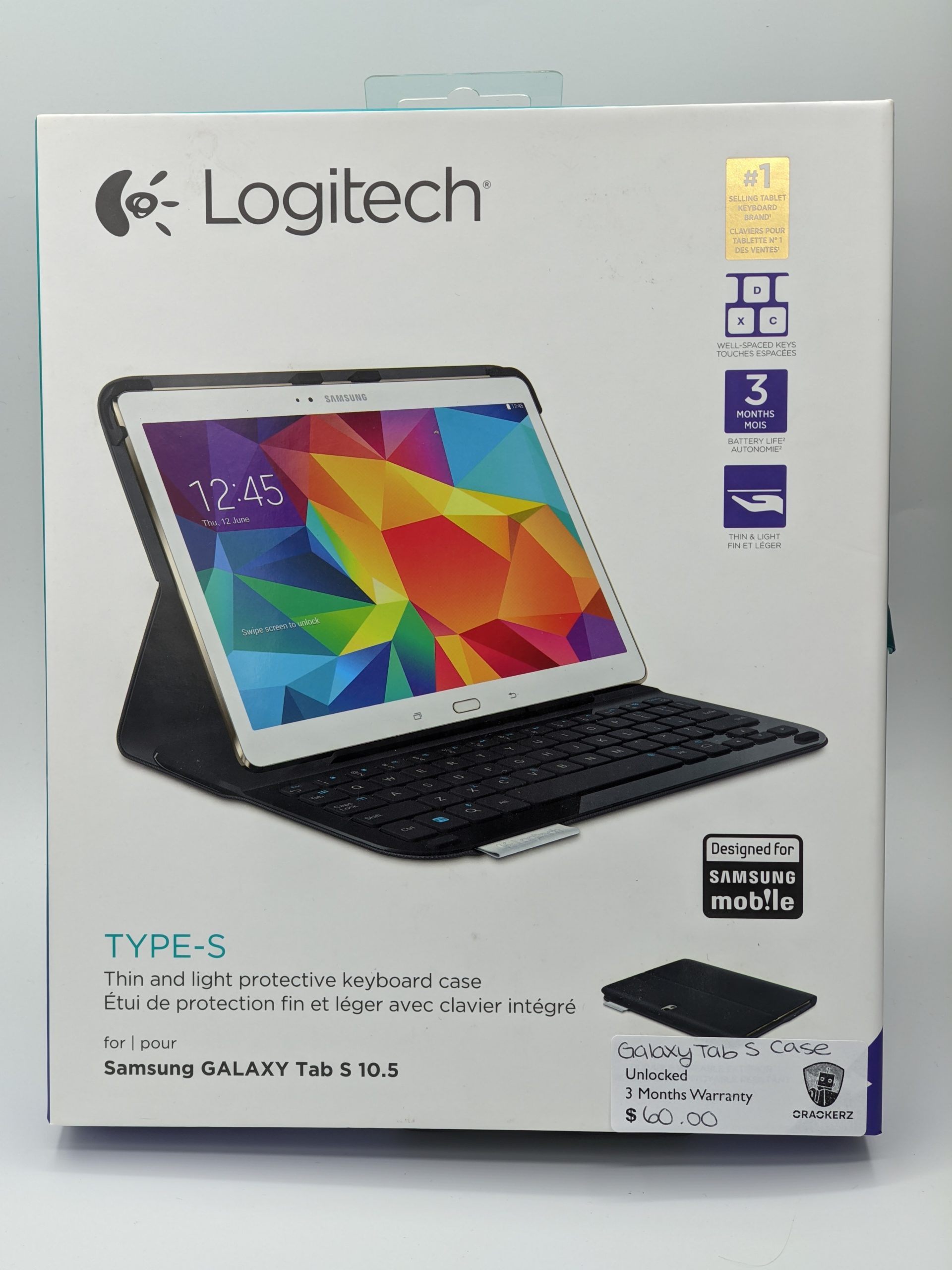 Plateau Geruststellen streepje Logitech Samsung Galaxy Tab S Case with Keyboard | Crackerz